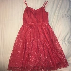 Delias Pink/Coral Lace Dress