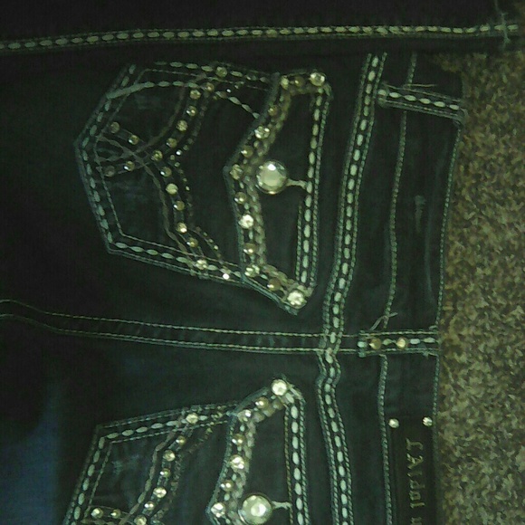 LA Idol USA Rhinestone Jeans - Picture 4 of 4