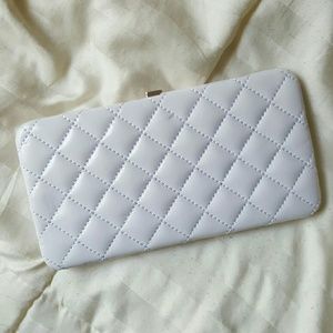 **New** White Click Clasp Wallet