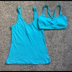 Lululemon tank top with detachable sports bra