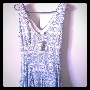 Anthropologie HD in Paris blue dress