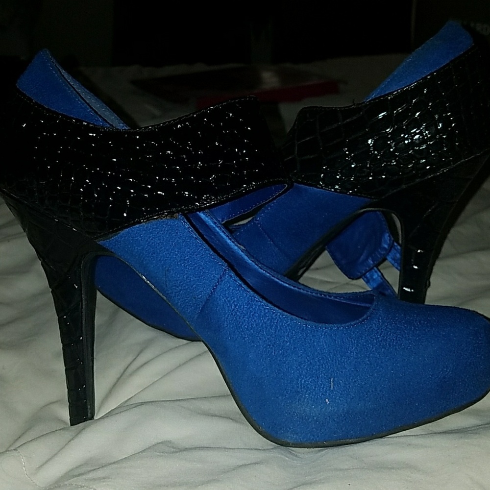 Blue heels