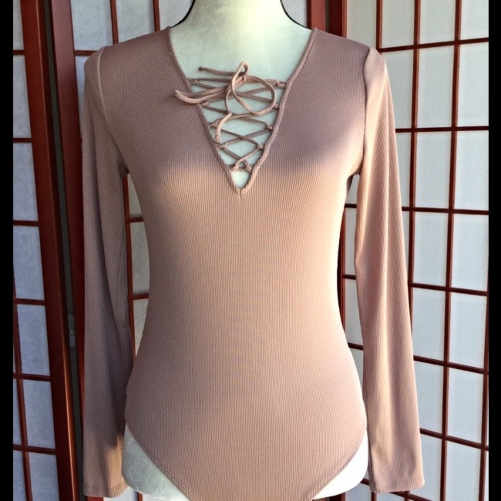 Forever 21 body suit with awesome neckline.