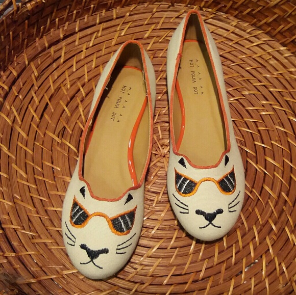 Hot Polka Dot Shoes - RESTOCKED Host Pick Cool Cat Flats