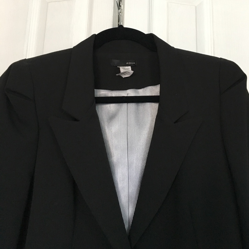 Aqua Black Blazer - Picture 3 of 5