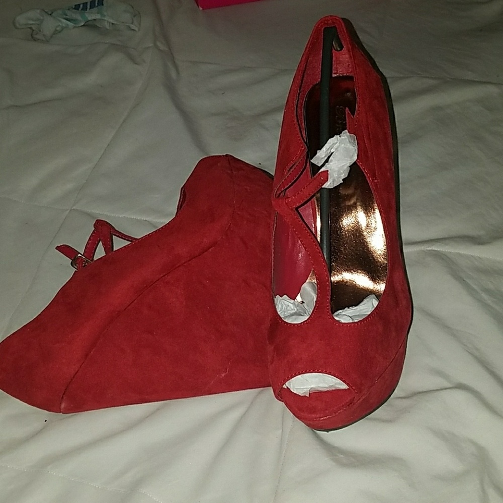 6 inch red wedges