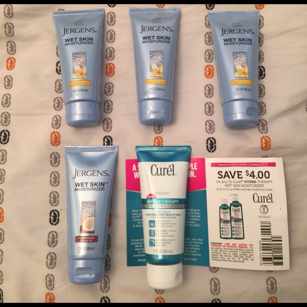 5 Travel Size Wet Skin Moisturizers + Coupon