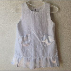 White formal children's dress