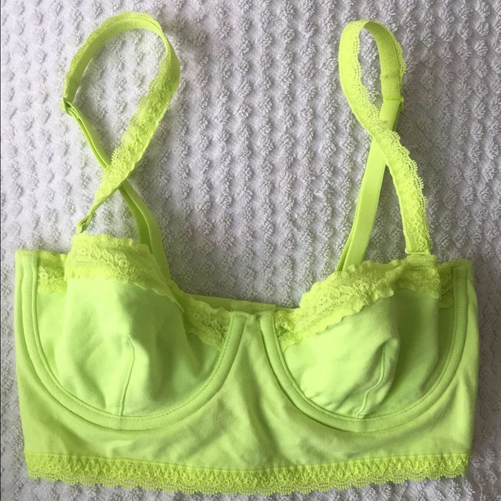 Victoria's Secret Neon Unlined Bustier 34B
