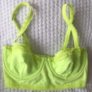 Victoria's Secret Neon Unlined Bustier 34B