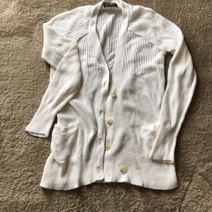 Cream oversized cardigan