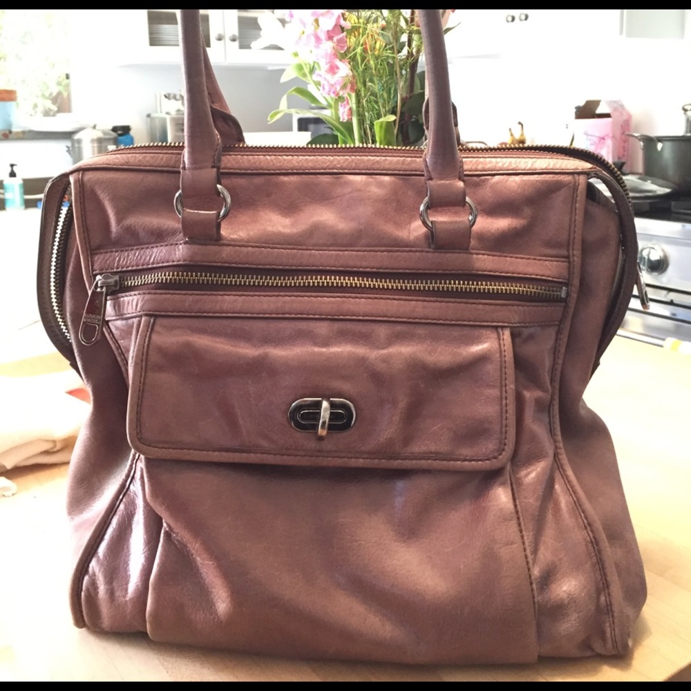 Badgley mishka brown leather purse