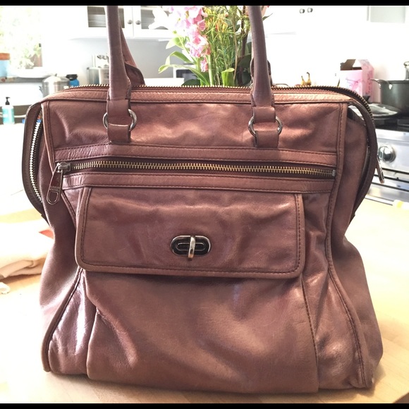 Badgley mishka brown leather purse - Picture 1 of 8