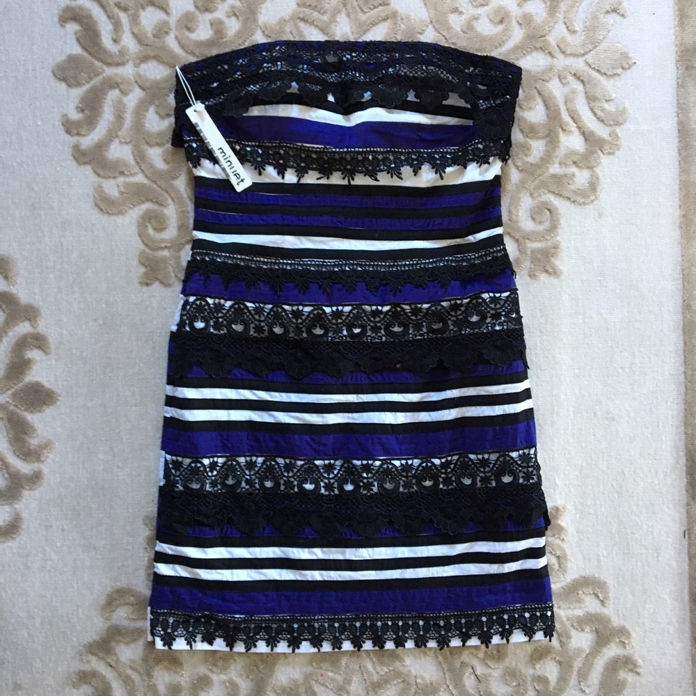NWT Minuet strapless dress