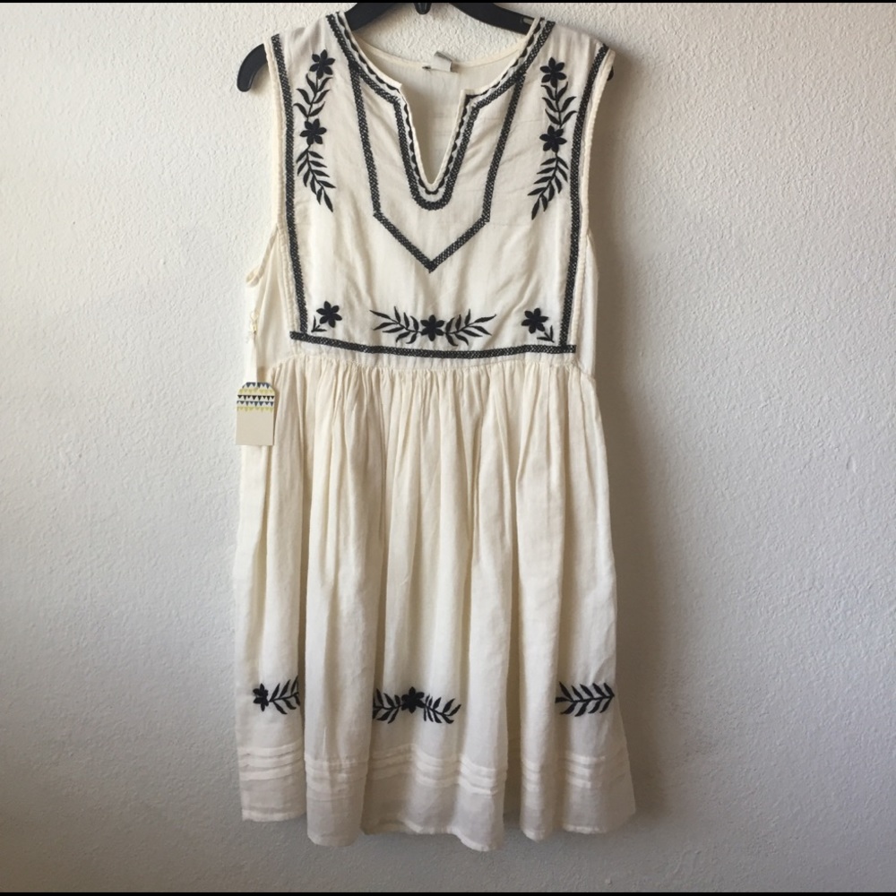 White Boho Dress