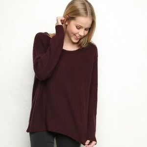 Brandy Melville Maroon Ollie Sweater