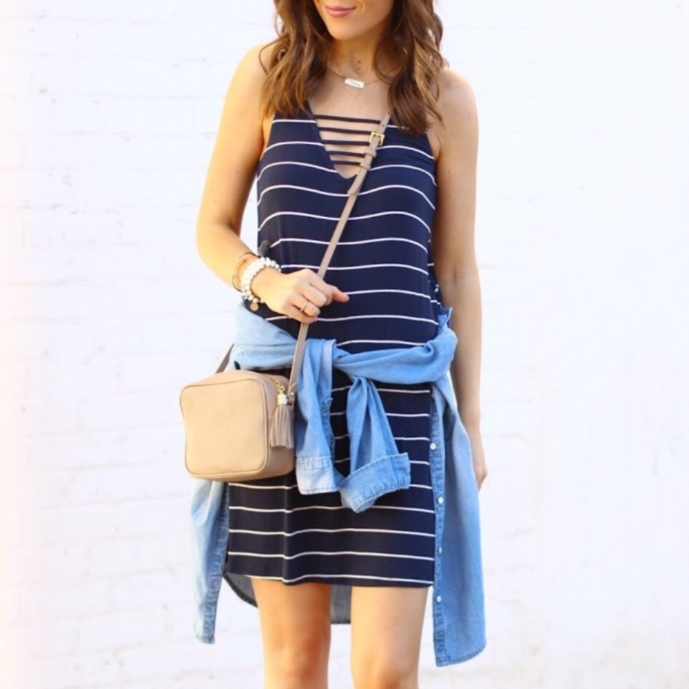Striped Strappy Dress