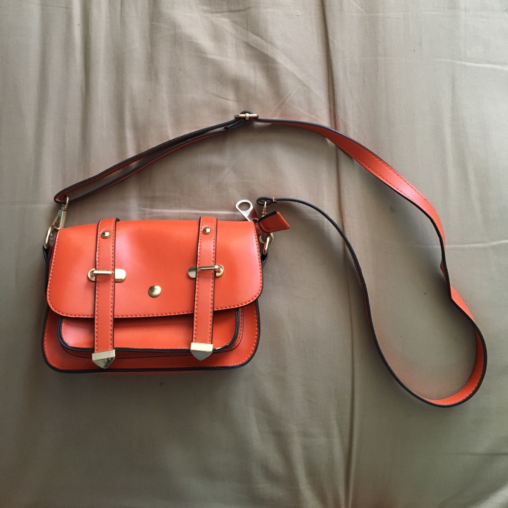 Orange crossbody bag