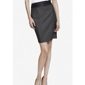 Express mid-high waisted Gray Pencil Skirt
