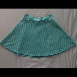 Teal Charlotte Russe skater skirt