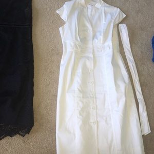 White Calvin Klein dress