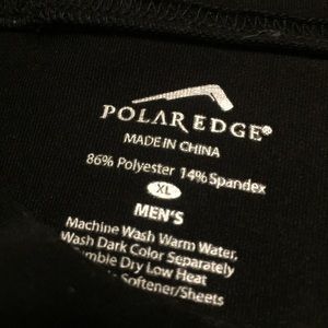 Men's Polar Edge long sleeve black thermal shirt