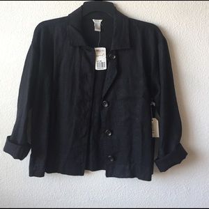 Black Button up top