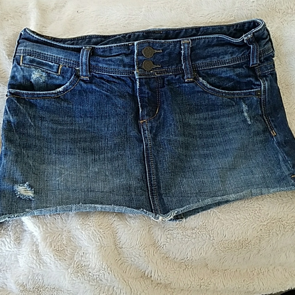 Denim jean Mini skirt