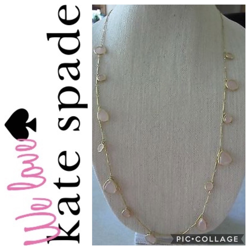 ✨NWT Kate Spade Twinkle Lights Necklace/Gold&Blush