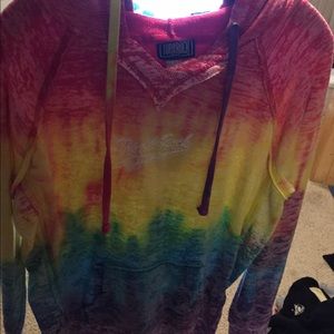 Tye dye top of the rock sweatshirt