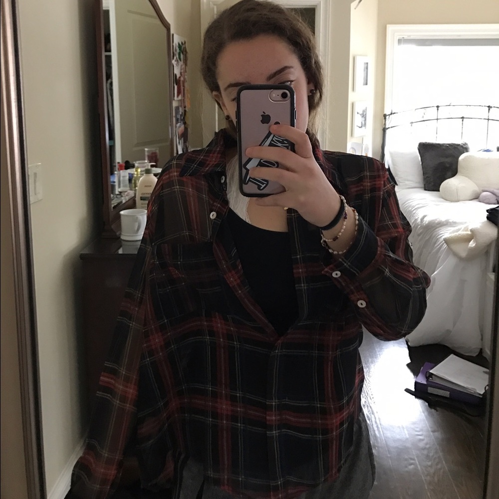 Sheer flannel