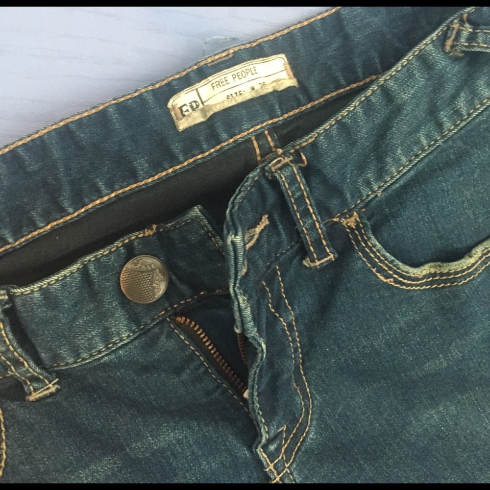Free people lightweight stretch skinny in rarebird - Picture 6 of 6