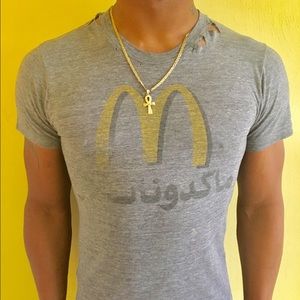 Vintage Rip/Torn Tee in Arabic