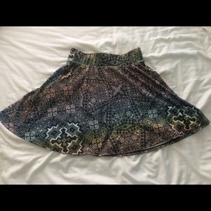 Charlotte Russe Aztec print skater skirt