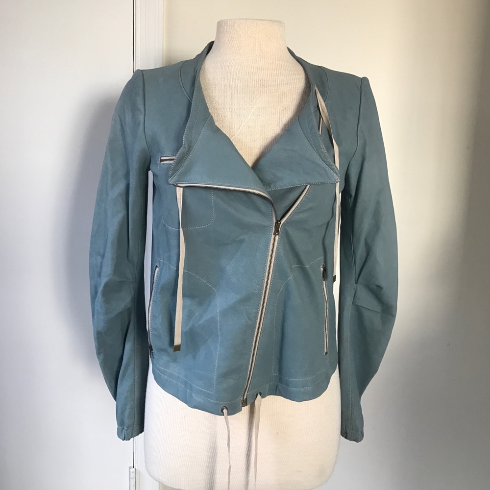 DVF SPORTI LEATHER JACKET - Picture 5 of 8