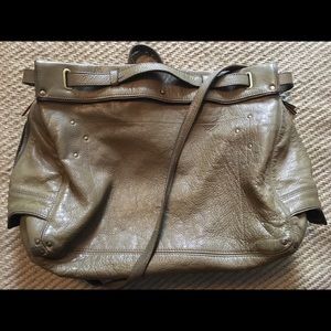 Jerome Dreyfuss pebbled leather "Carlos" satchel