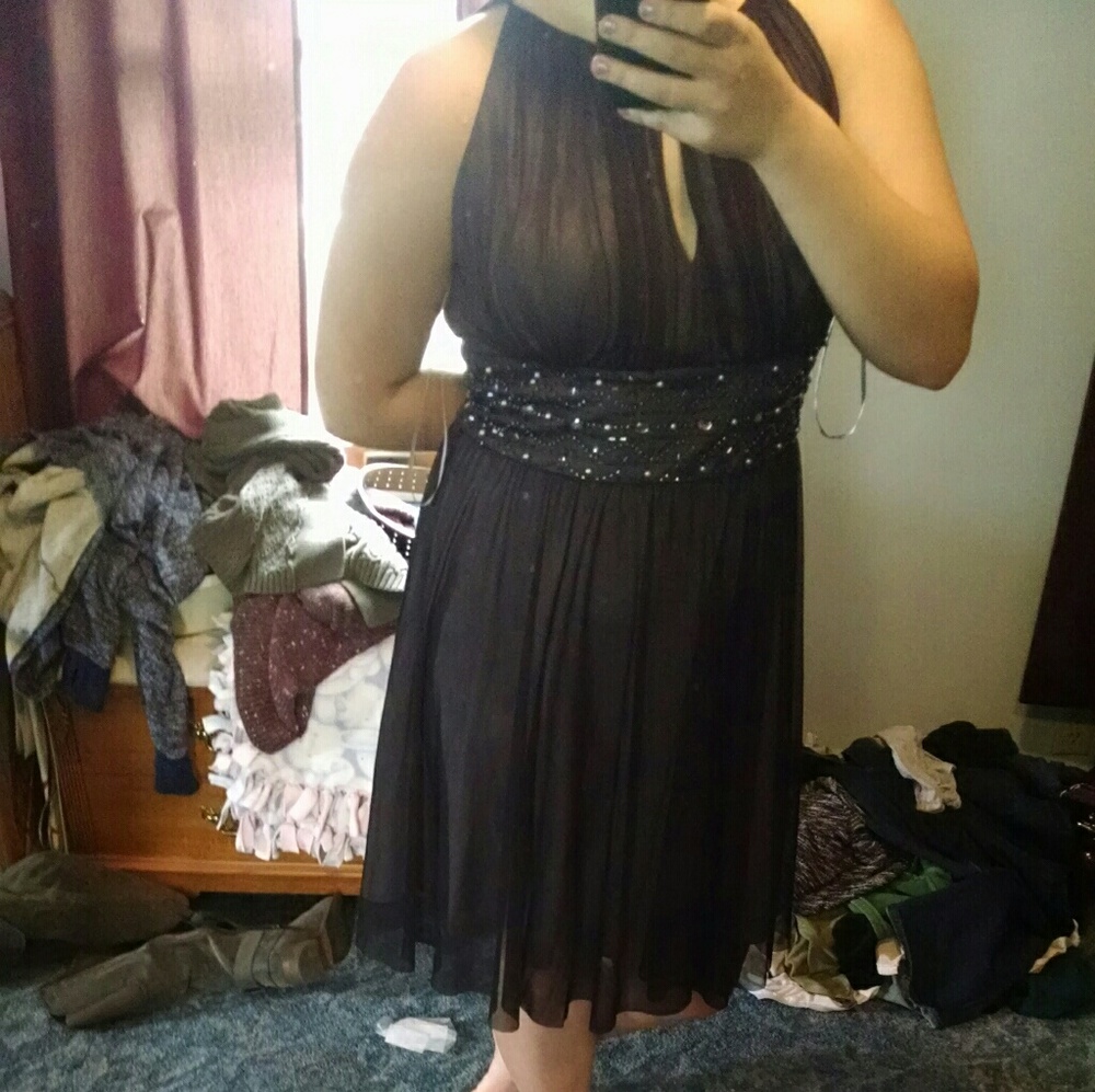 Formal black dress