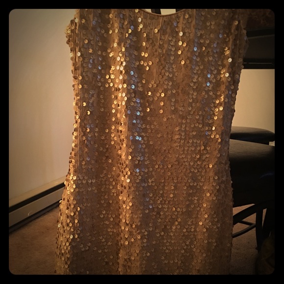 As U Wish Dresses & Skirts - Gold Sequin Dress