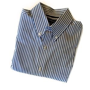 croft & barrow Blue PinStripe Button Down Sz S