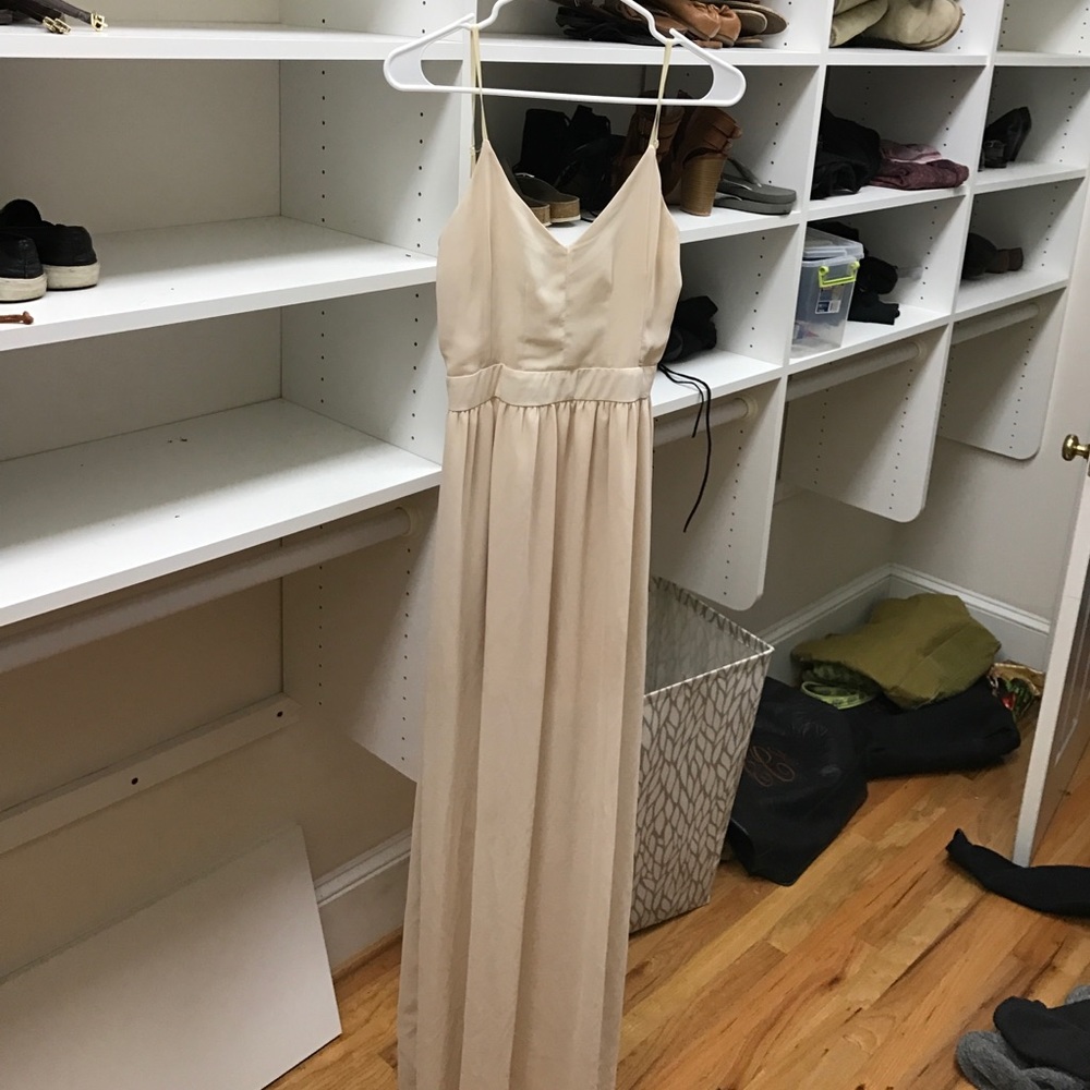 Cream maxi dress