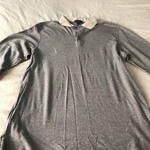 Men's lands End long sleeve button collar top Men's lands End long sleeve button collar top