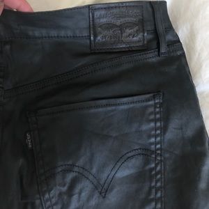 Levi mile high super skinny jeans in "onyx"