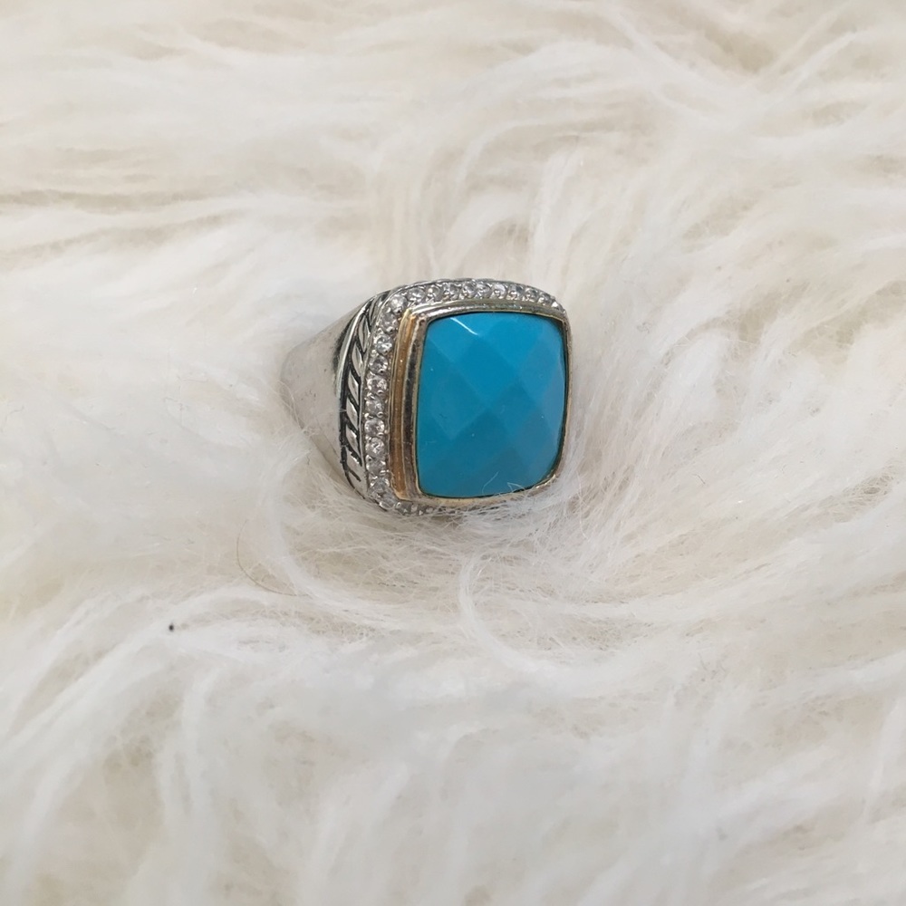 Blue stone ring