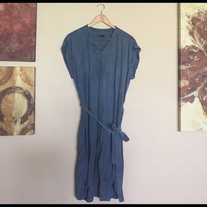 GAP distressed denim dress