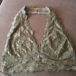 Army green bralette