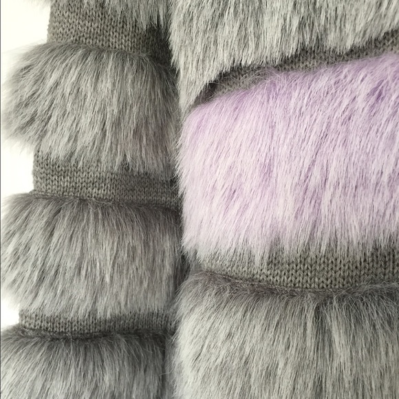 Grey faux fur jacket. Fun&Fun brand. Not for trade - Picture 4 of 4