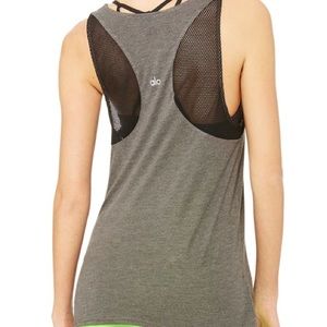 ALO Sunshade Gray Tank Sz M