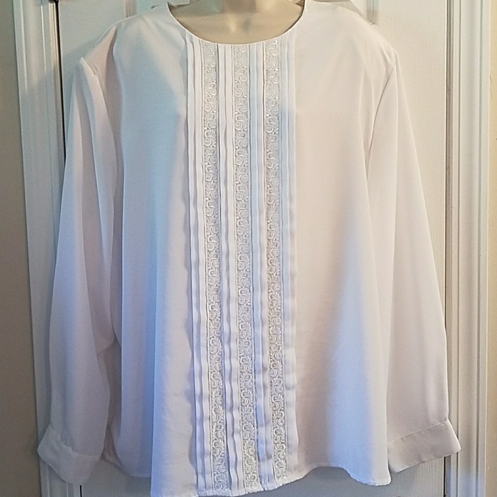 White detailed shirt