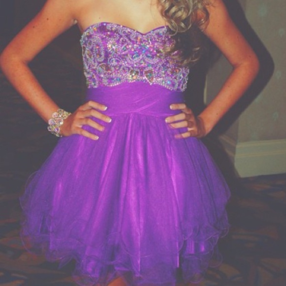 Purple homecoming dress