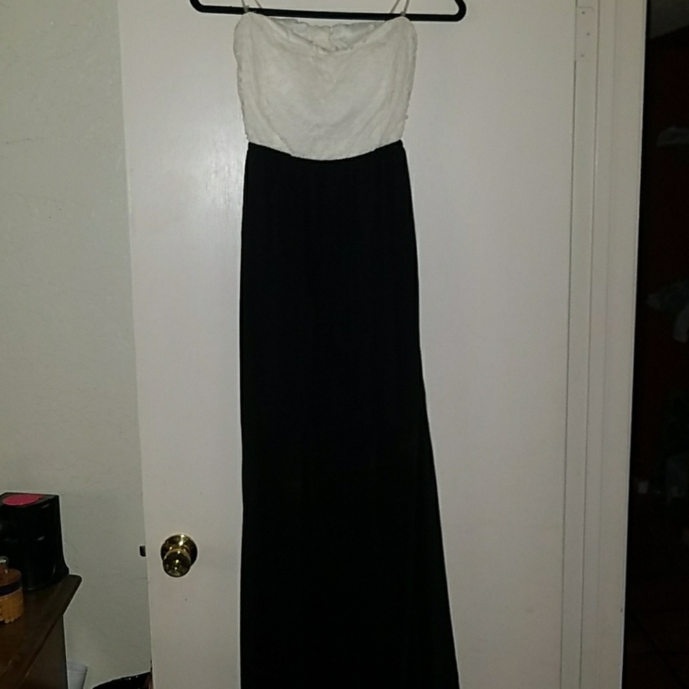 Black and white dress